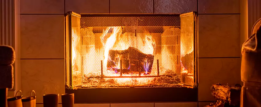 Mendota Hearth Landscape Fireplace Installation in Danbury, Connecticut