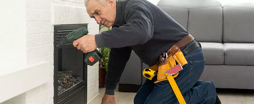 New Indoor Fireplace Installation in Danbury, Connecticut