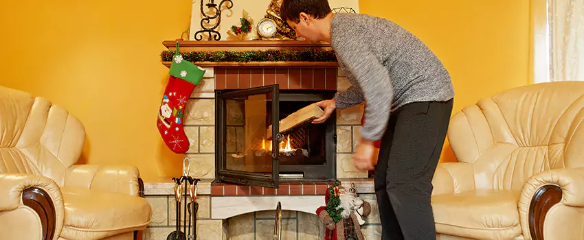 Rusted Metal Fireplace Restoration in Danbury, Connecticut